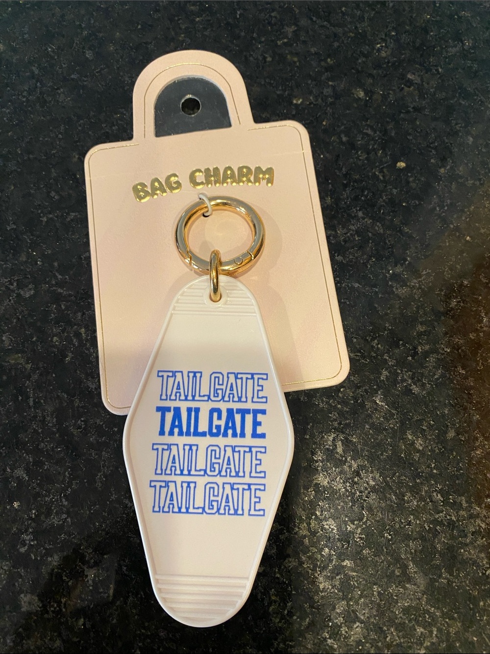Anthropologie "Tailgate" Bag Charm